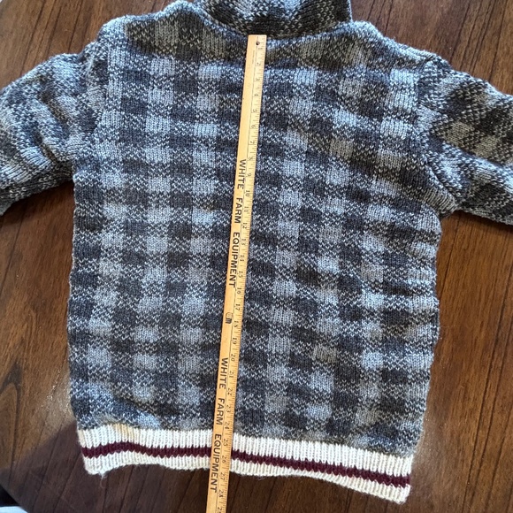 Ark Imports New Zealand wool heavyweight full zip hooded sweater jacket size L - Picture 16 of 16